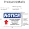 Signmission Delivery Entrance Contractors Sign, Vinyl Decal, 7in W x 5in L, 2PK OS-2PACK-NS-D-57-L-10968 - alternate 3